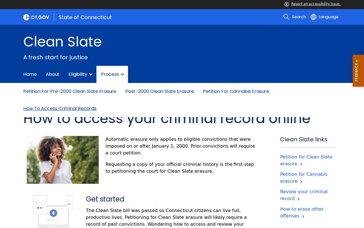 Danbury criminal records Connecticut Clean Slate guidance